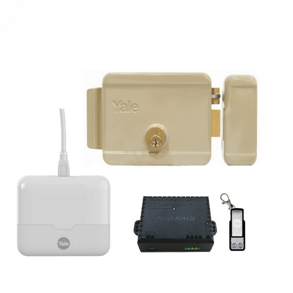 Kit Hub + Cerradura Eléctrica 670 sin botón. Apertura desde el celular