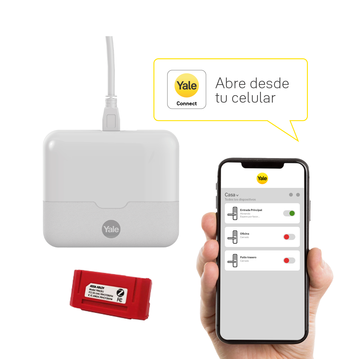 Módulo de conexión Yale Connect HUB + Zigbee YRD - YRL