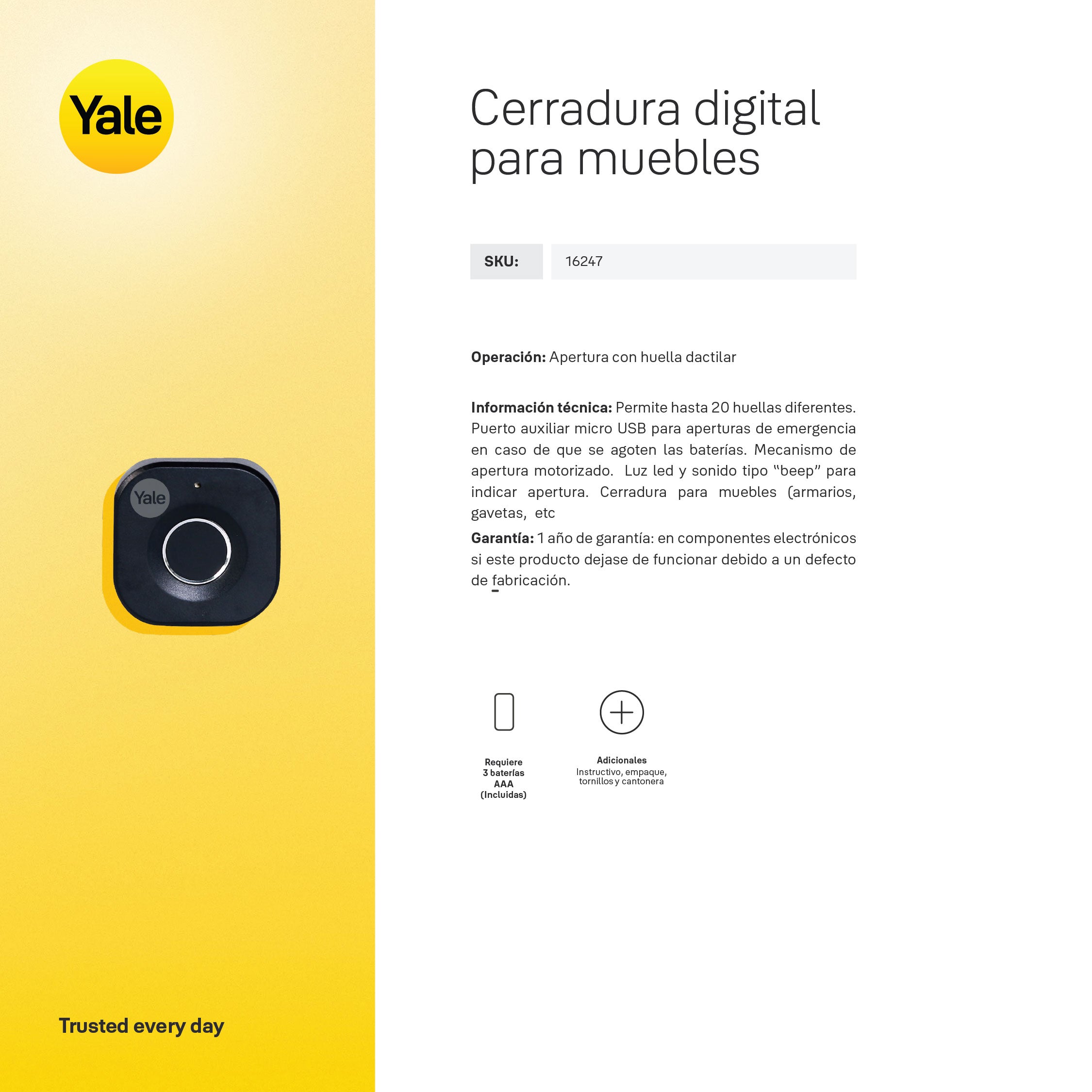 Cerradura para Mueble YF68