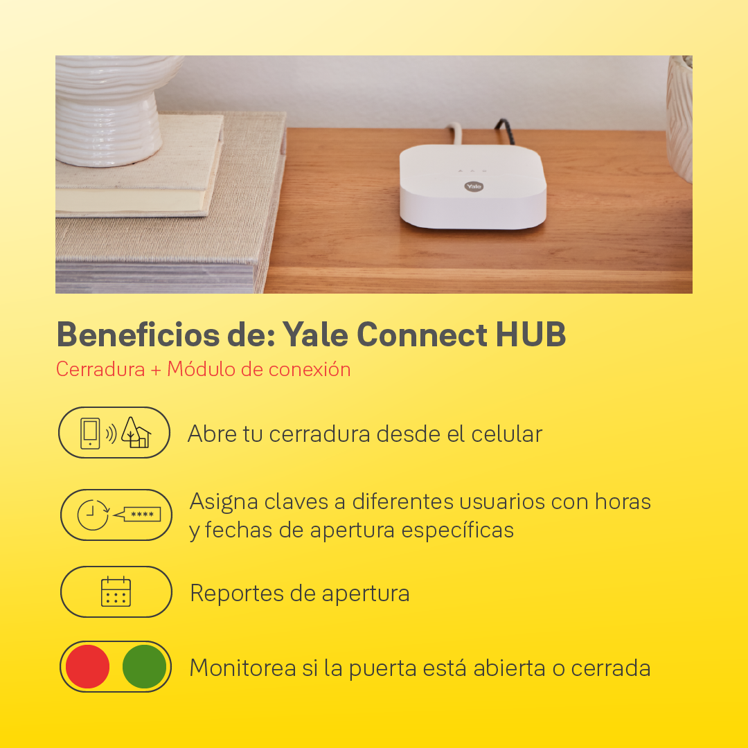 Módulo de conexión Yale Connect HUB + Zigbee YRD - YRL