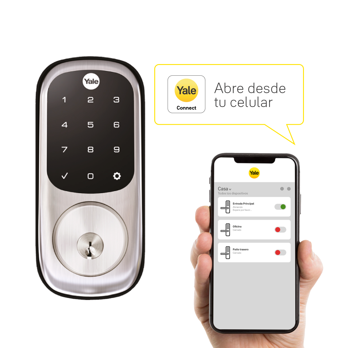 Cerrojo Digital YRD226 + Módulo para abrir desde el celular