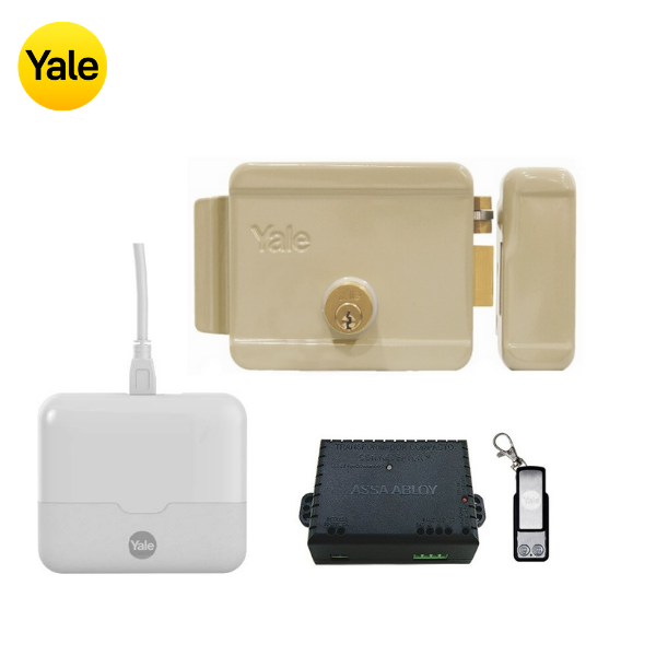 Kit Hub + Cerradura Eléctrica 670 sin botón. Apertura desde el celular