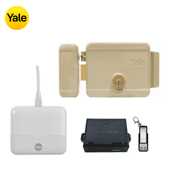 Kit Hub + Cerradura Eléctrica 670 sin botón. Apertura desde el celular