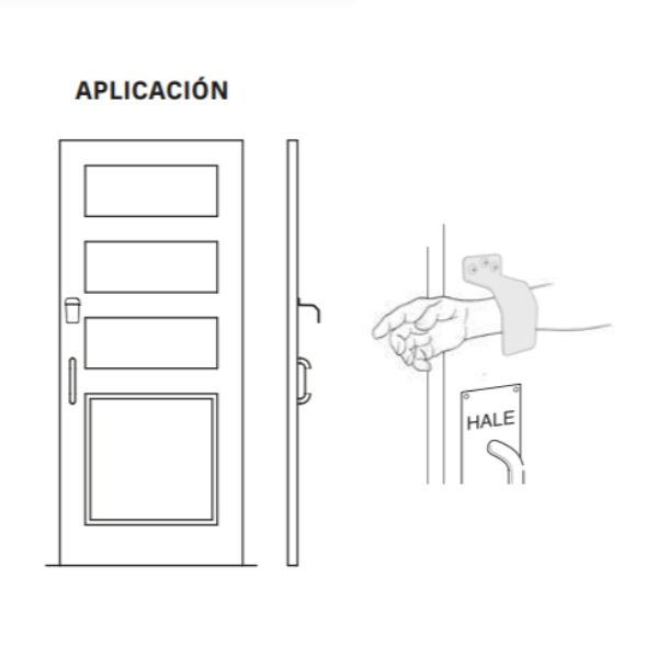 Jaladera de Brazo (x10 unidades)