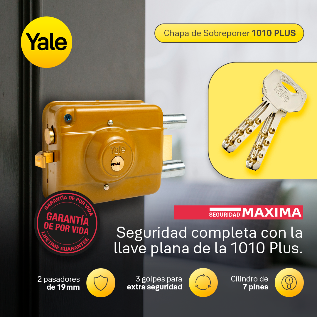 Cerradura de Sobreponer 1010 Plus
