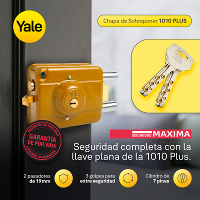 Cerradura de Sobreponer 1010 Plus