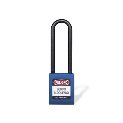 Candado Gancho Largo Nylon Azul B