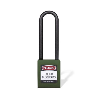 Candado Gancho Largo Nylon Verde B