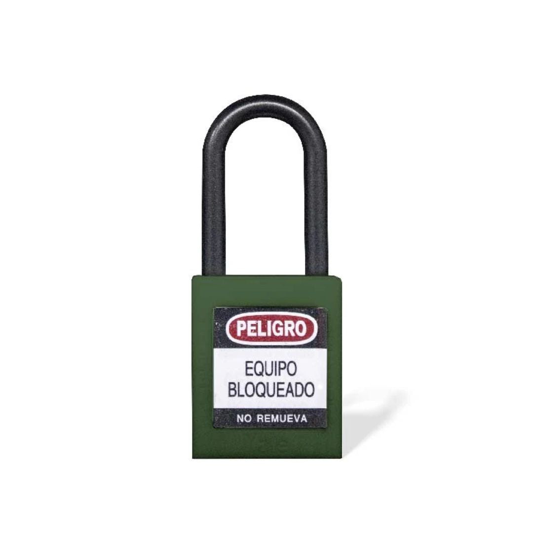 Candado Gancho Nylon Verde B