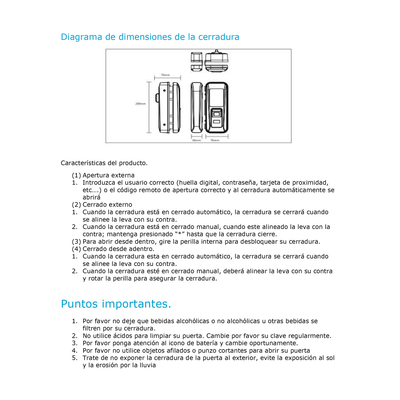 Cerrojo Digital BRK 3550*