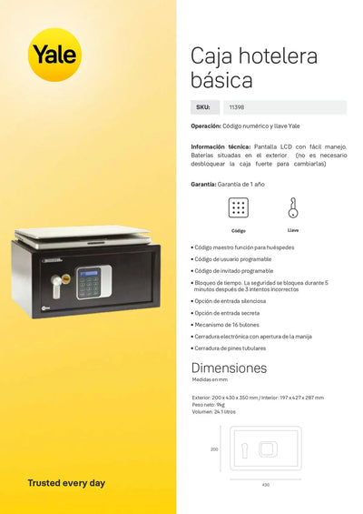 Caja Fuerte Hotelera Básica**