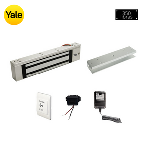 Kit Electroimán 350 libras + Soporte U + Botón