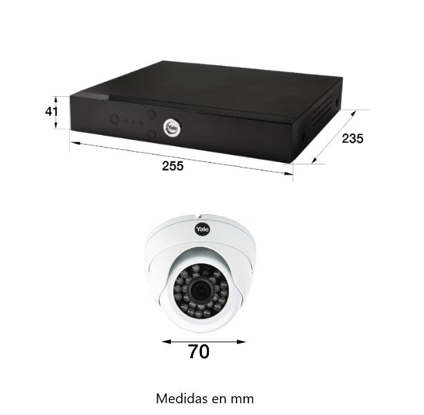 Kit CCTV: 4 Cámaras Domo + DVR + Disco Duro 1TB